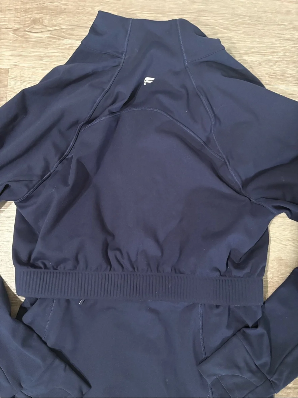 Fabletics Women's Navy Zip-Up Active Jacket - Picture 5 of 7